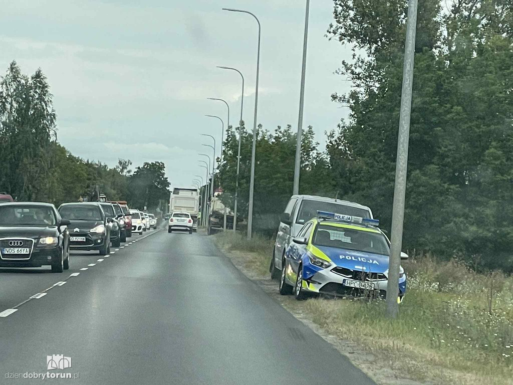 Awaria gazociągu na lewobrzeżu w Toruniu