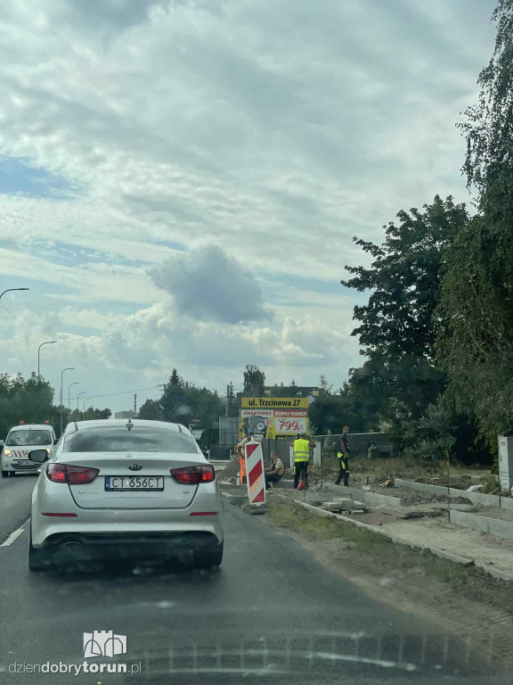 Awaria gazociągu na lewobrzeżu w Toruniu