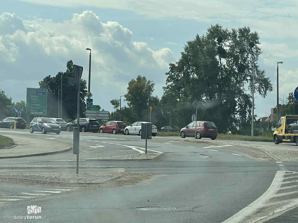 Awaria gazociągu na lewobrzeżu w Toruniu