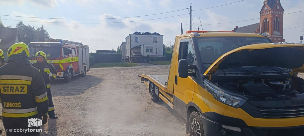 Ogień pojawił się w trakcie jazdy!