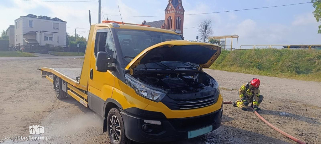 Ogień pojawił się w trakcie jazdy!