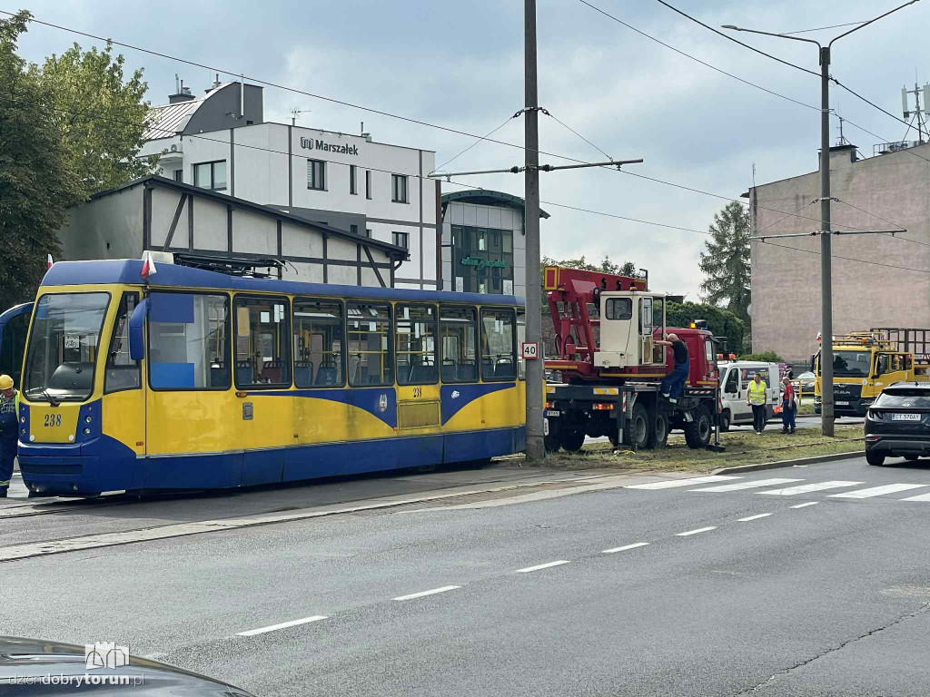 Wykolejenie tramwaju na Lubickiej!