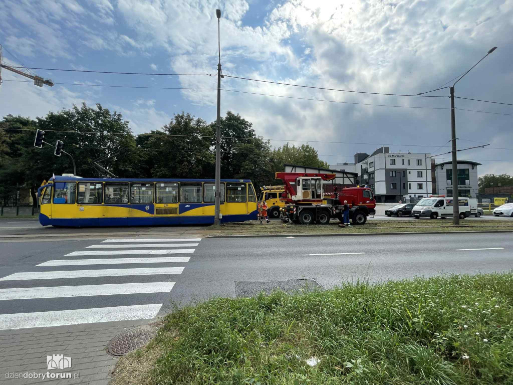 Wykolejenie tramwaju na Lubickiej!