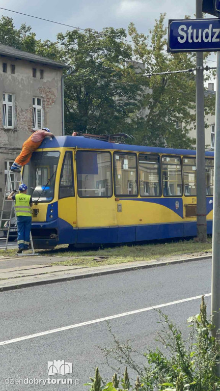 Wykolejenie tramwaju na Lubickiej!