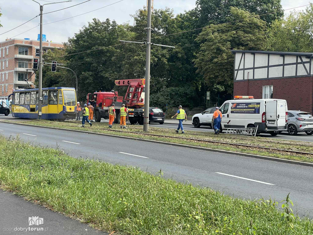 Wykolejenie tramwaju na Lubickiej!