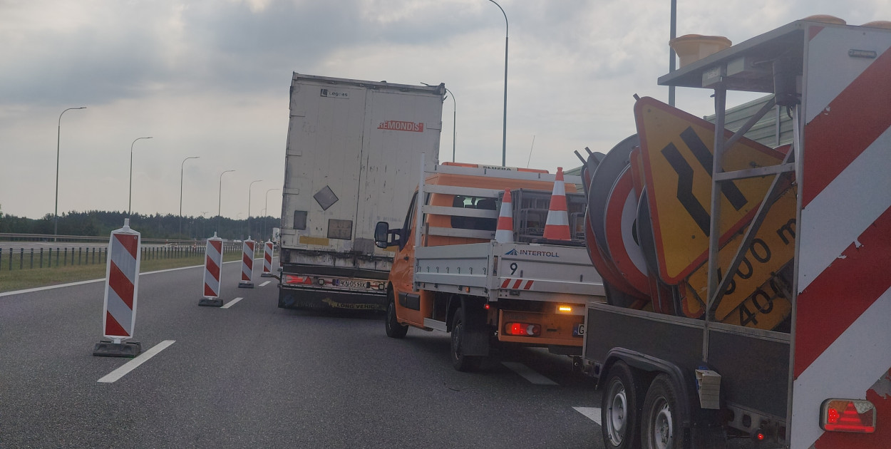 Remont na A1 pod Toruniem
