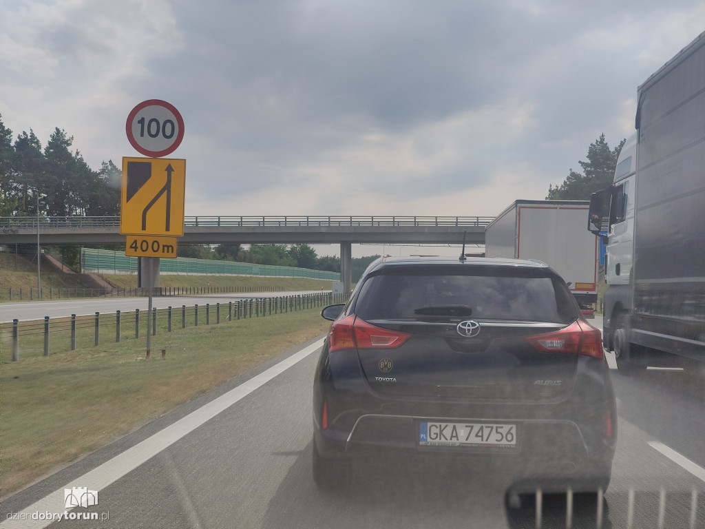 Remont na A1 pod Toruniem