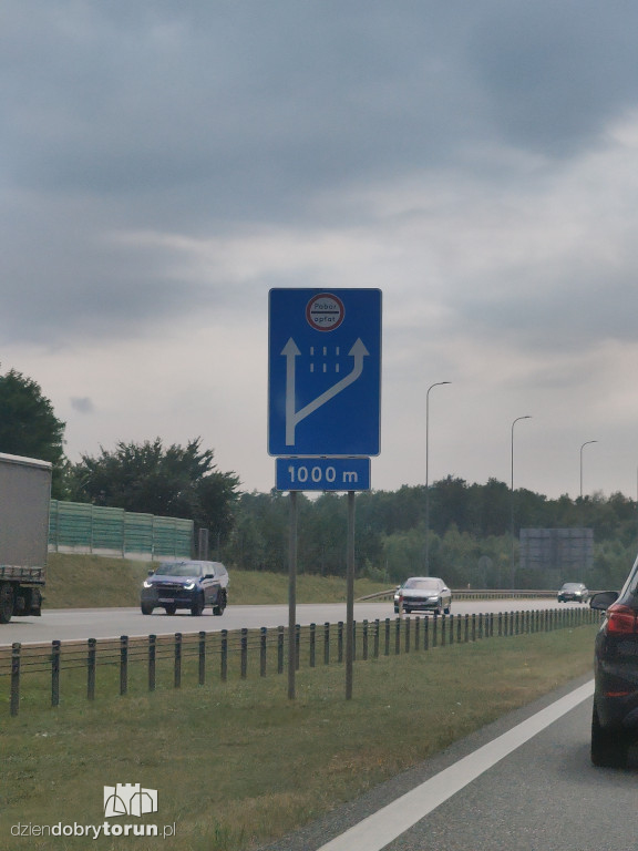 Remont na A1 pod Toruniem
