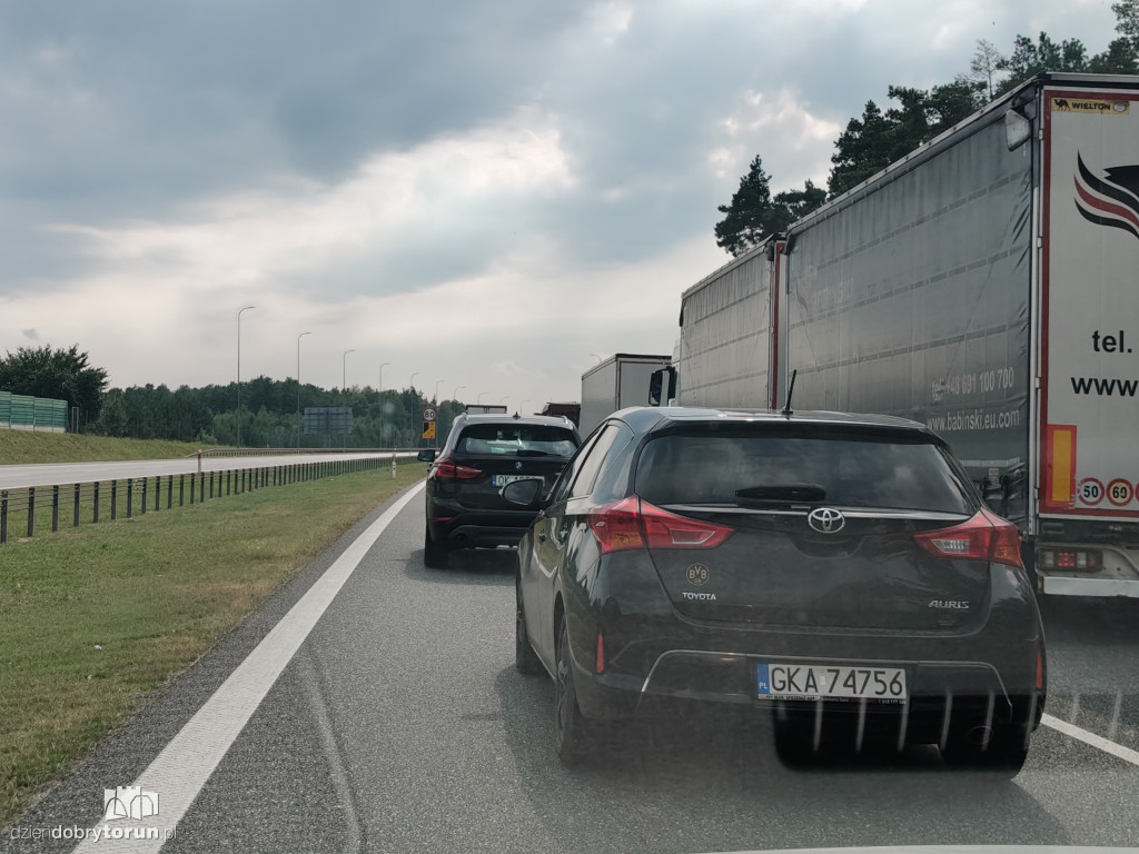 Remont na A1 pod Toruniem