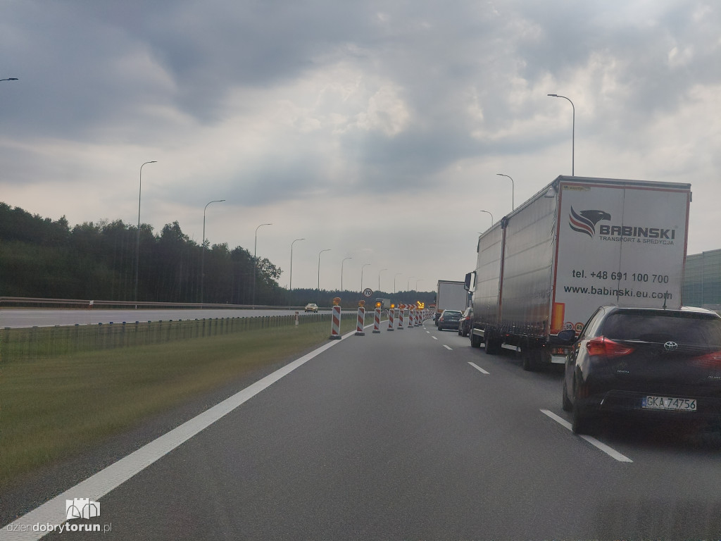 Remont na A1 pod Toruniem