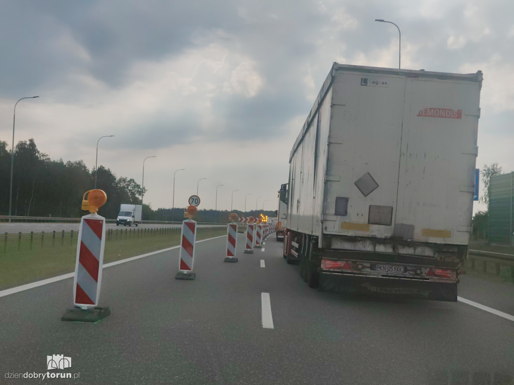 Remont na A1 pod Toruniem