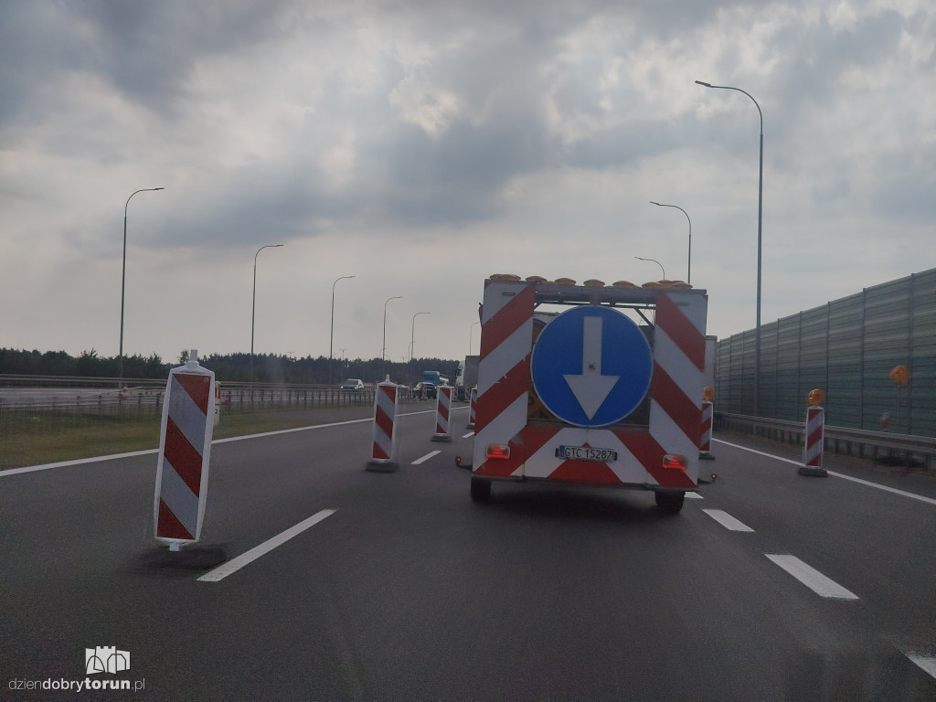 Remont na A1 pod Toruniem