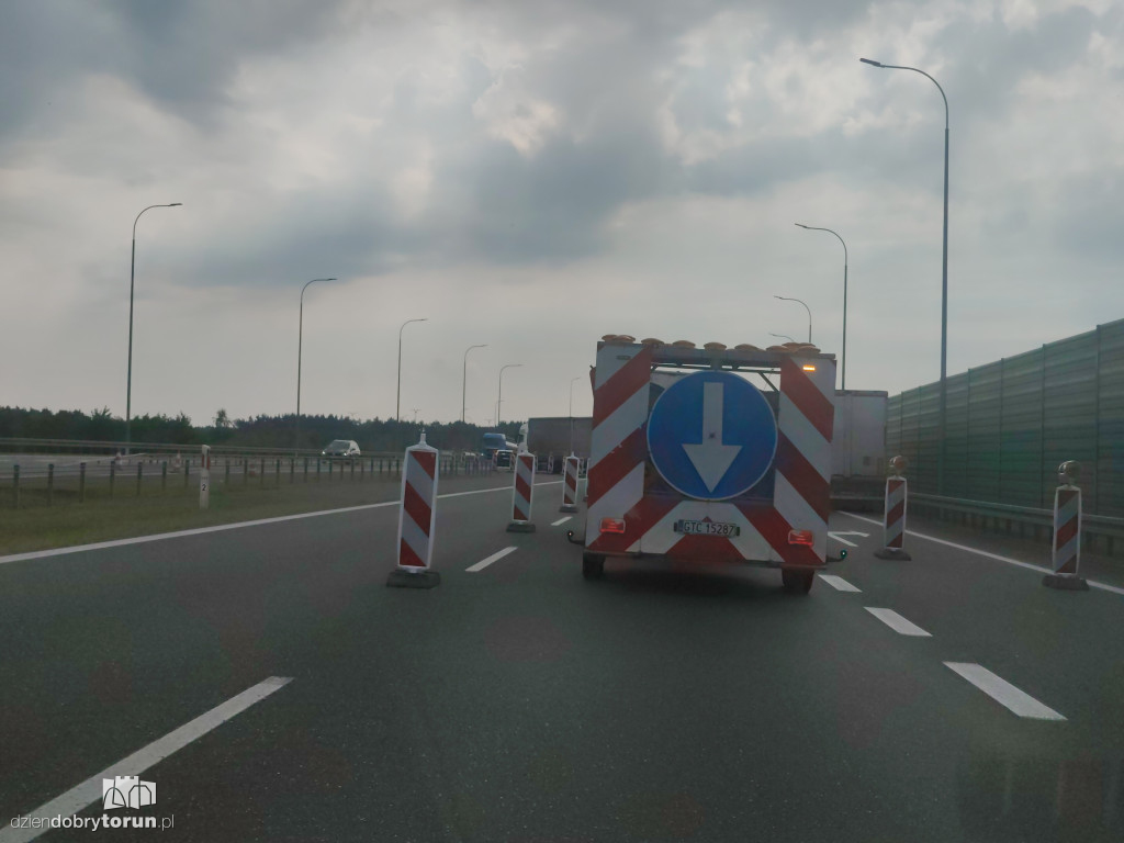 Remont na A1 pod Toruniem