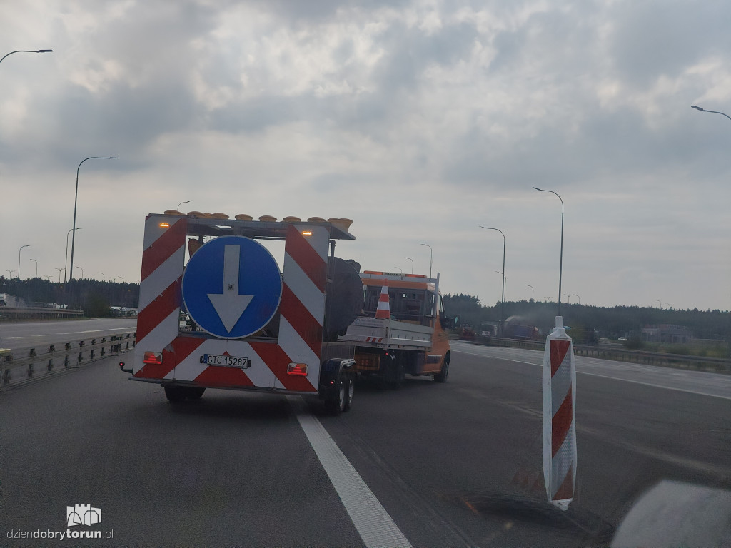 Remont na A1 pod Toruniem