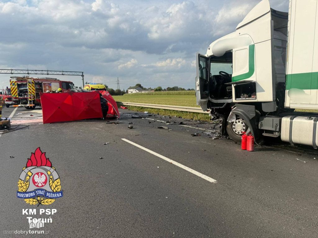 Śmiertelny wypadek w Grzywnie pod Toruniem