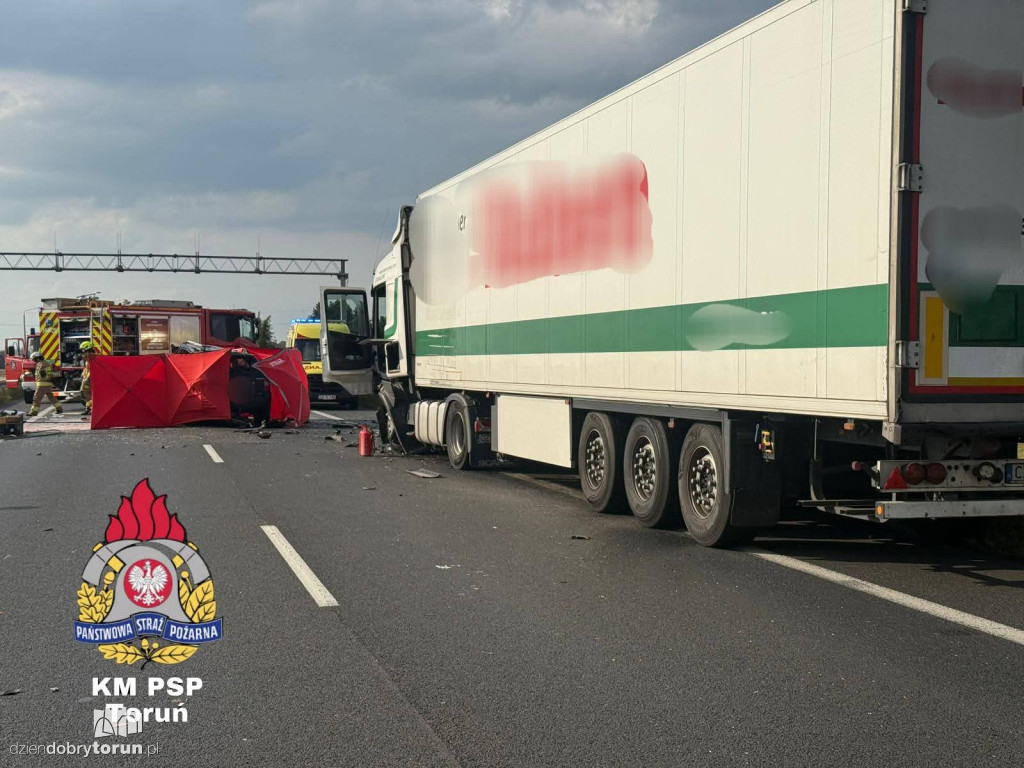 Śmiertelny wypadek w Grzywnie pod Toruniem