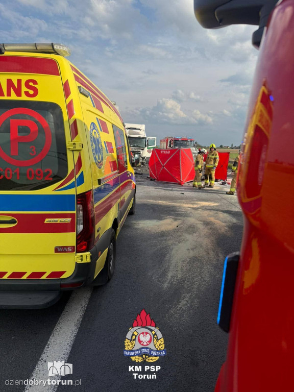 Śmiertelny wypadek w Grzywnie pod Toruniem