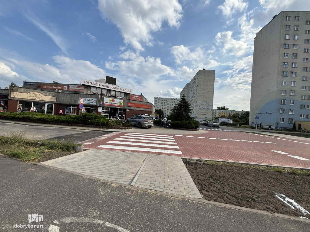 Nowe skrzyżowanie przy Macieju
