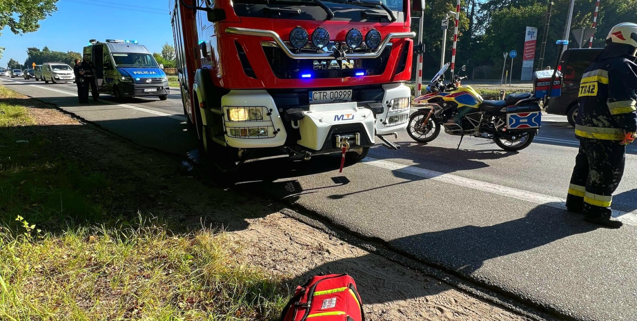 Wypadek w Łysomicach pod Toruniem