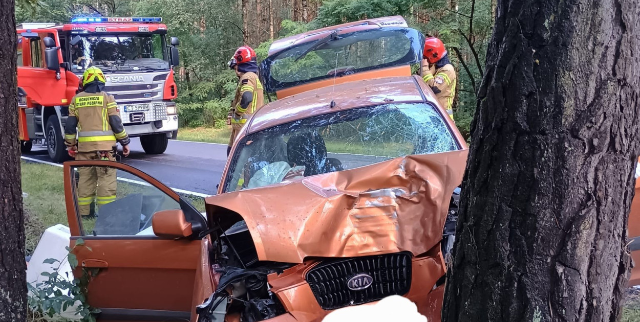 Kolizja pod Toruniem. Jedna osoba w szpitalu