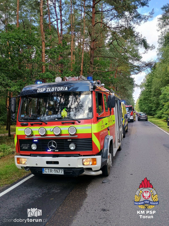 Kolizja pod Toruniem. Jedna osoba w szpitalu