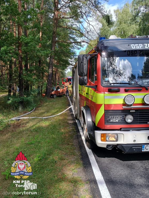 Kolizja pod Toruniem. Jedna osoba w szpitalu