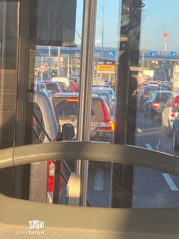 Toruń zablokowany. Ogromne korki