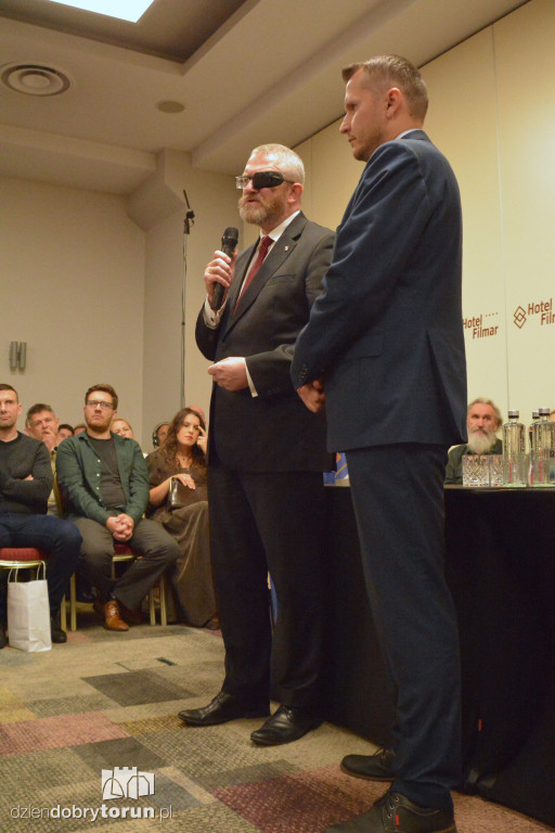 Grzegorz Braun z wizytą w Toruniu