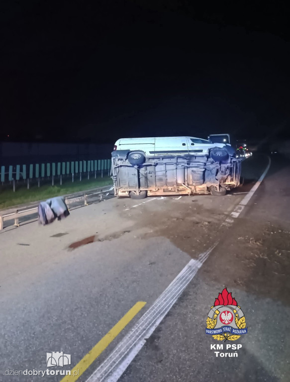Wypadek na A1 pod Lubiczem