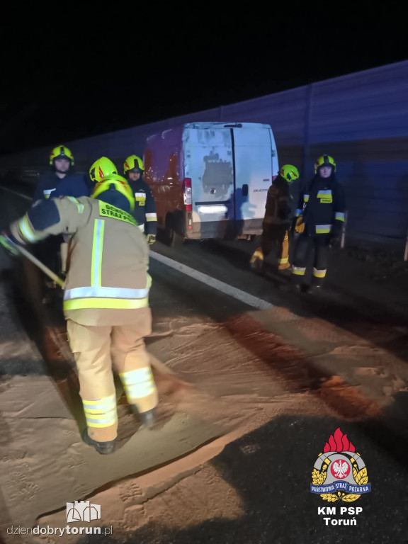 Wypadek na A1 pod Lubiczem