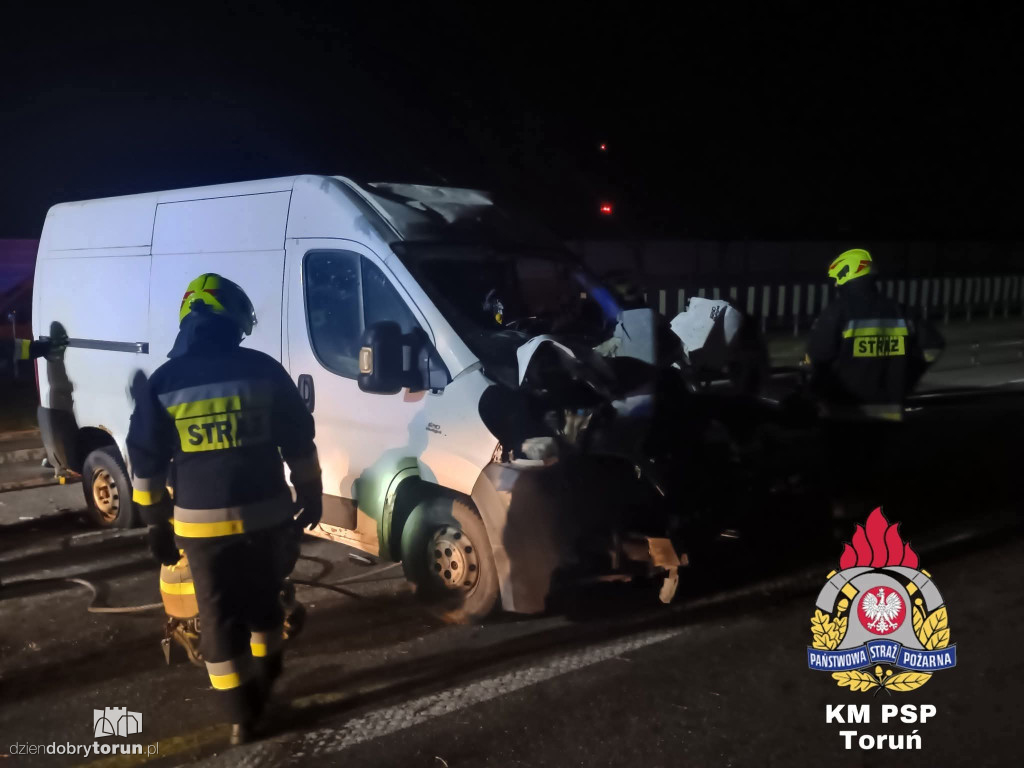 Wypadek na A1 pod Lubiczem