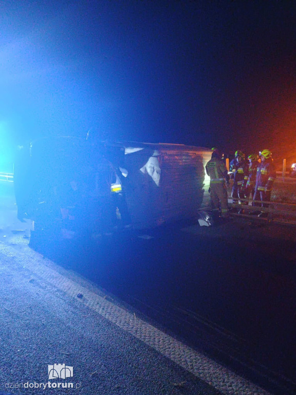Wypadek na A1 pod Lubiczem