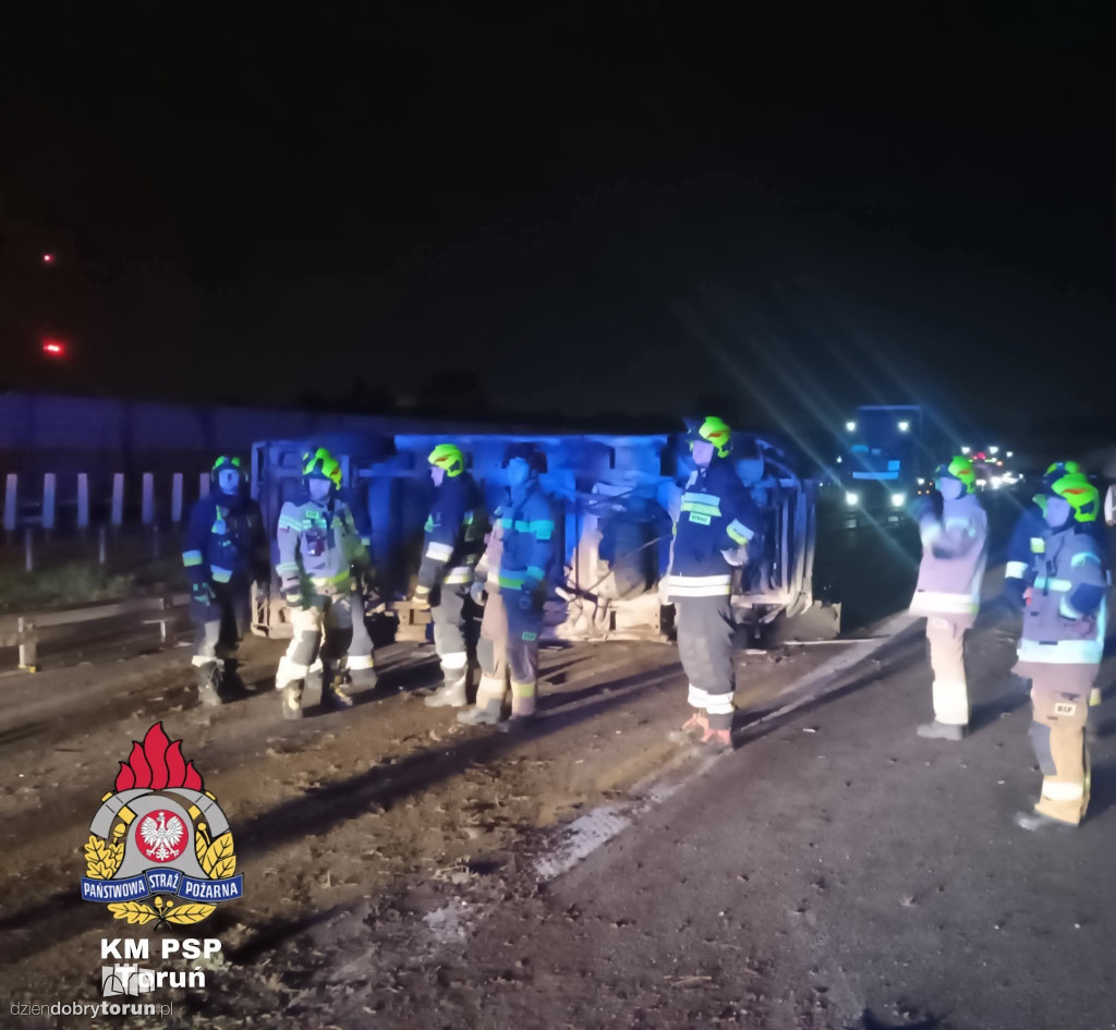 Wypadek na A1 pod Lubiczem