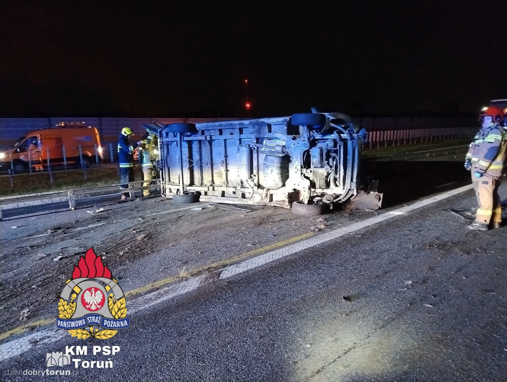 Wypadek na A1 pod Lubiczem