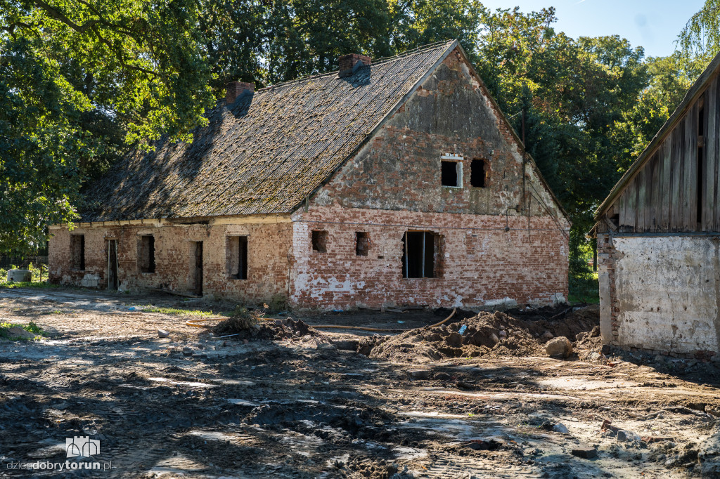 Remont pałacu w Nawrze