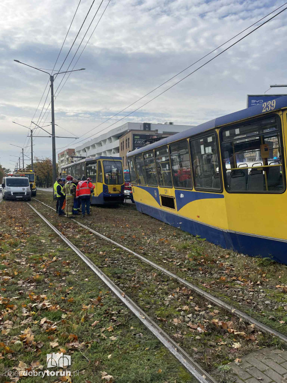 Wykolejenie tramwaju na Lubickiej