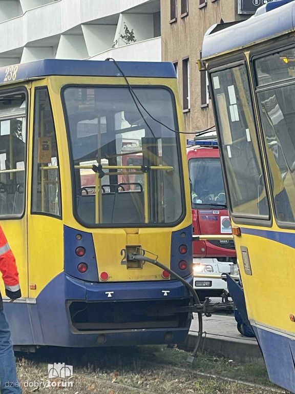 Wykolejenie tramwaju na Lubickiej