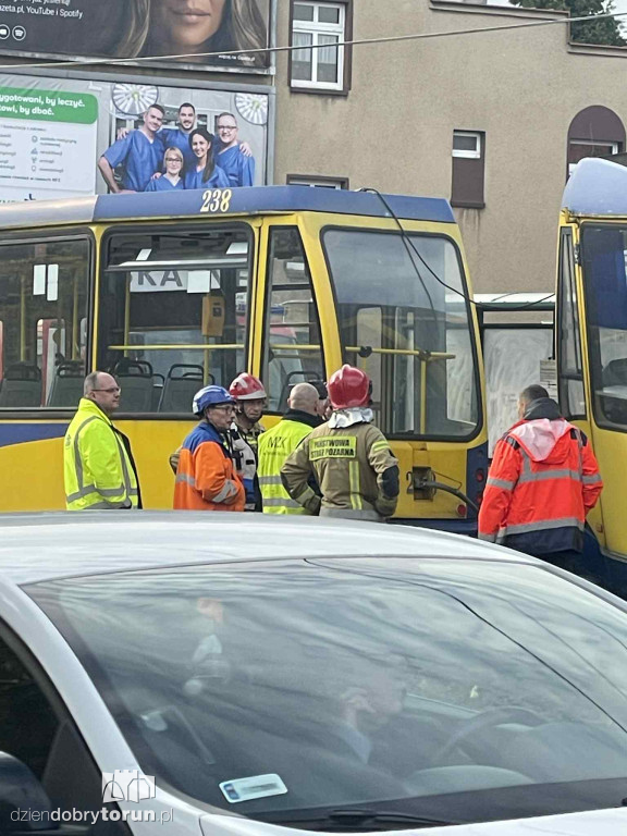 Wykolejenie tramwaju na Lubickiej