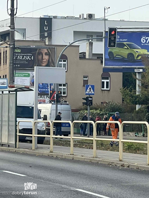 Wykolejenie tramwaju na Lubickiej