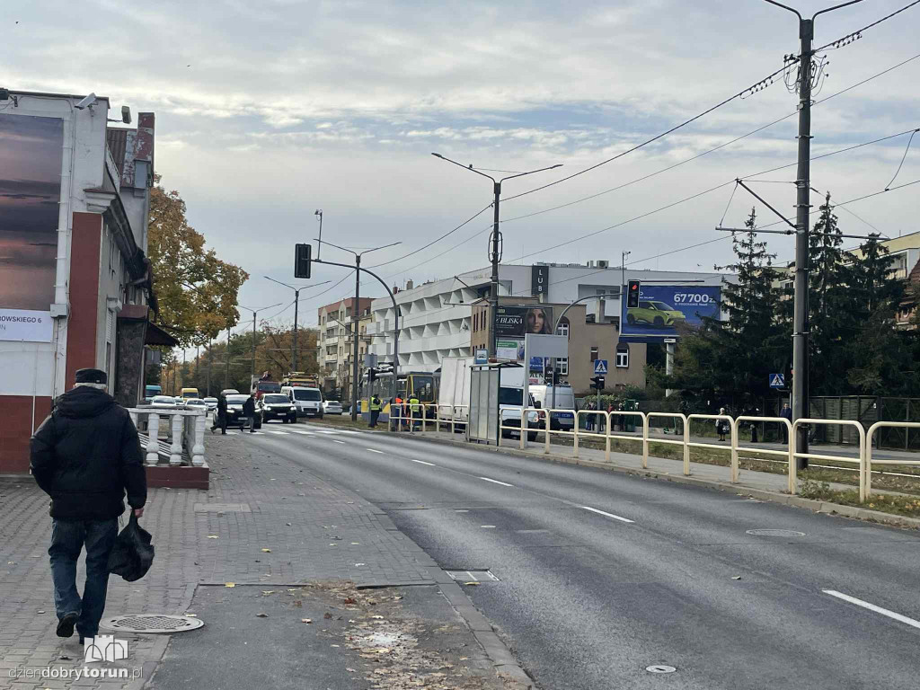 Wykolejenie tramwaju na Lubickiej