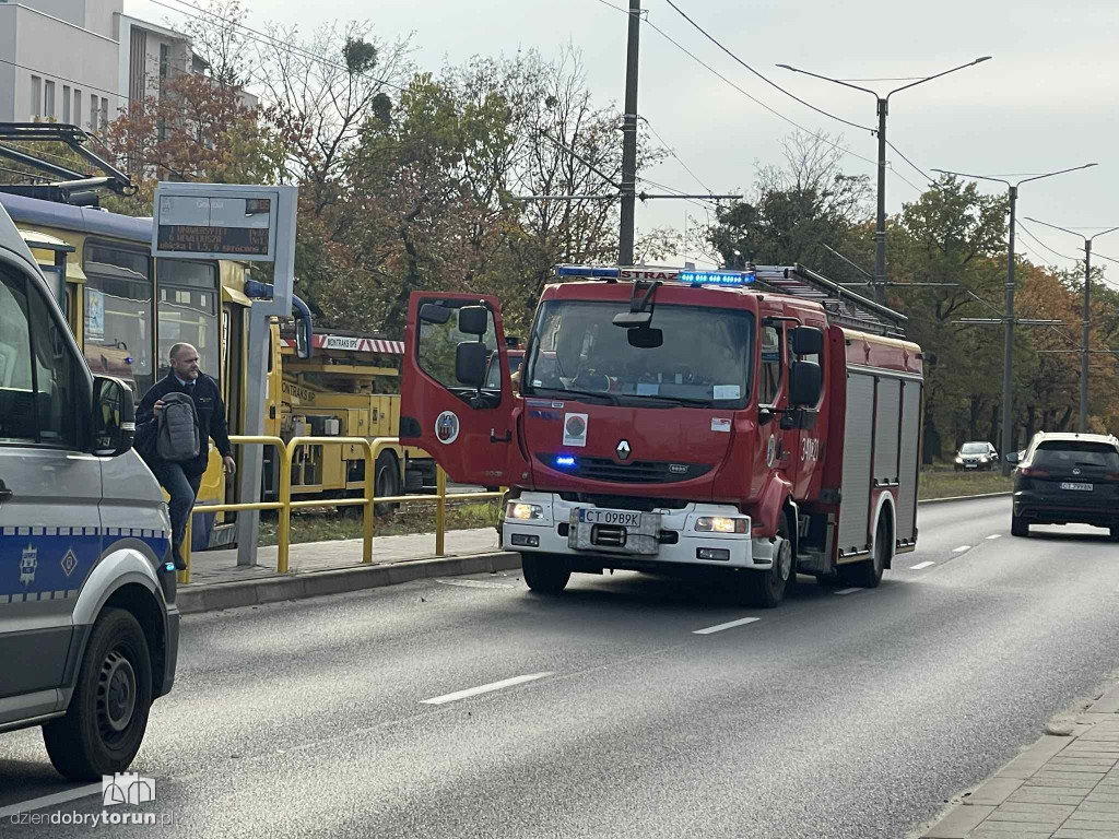 Wykolejenie tramwaju na Lubickiej