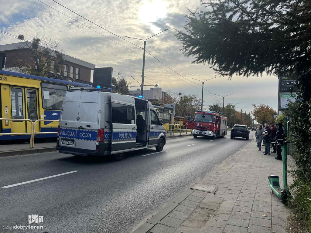 Wykolejenie tramwaju na Lubickiej