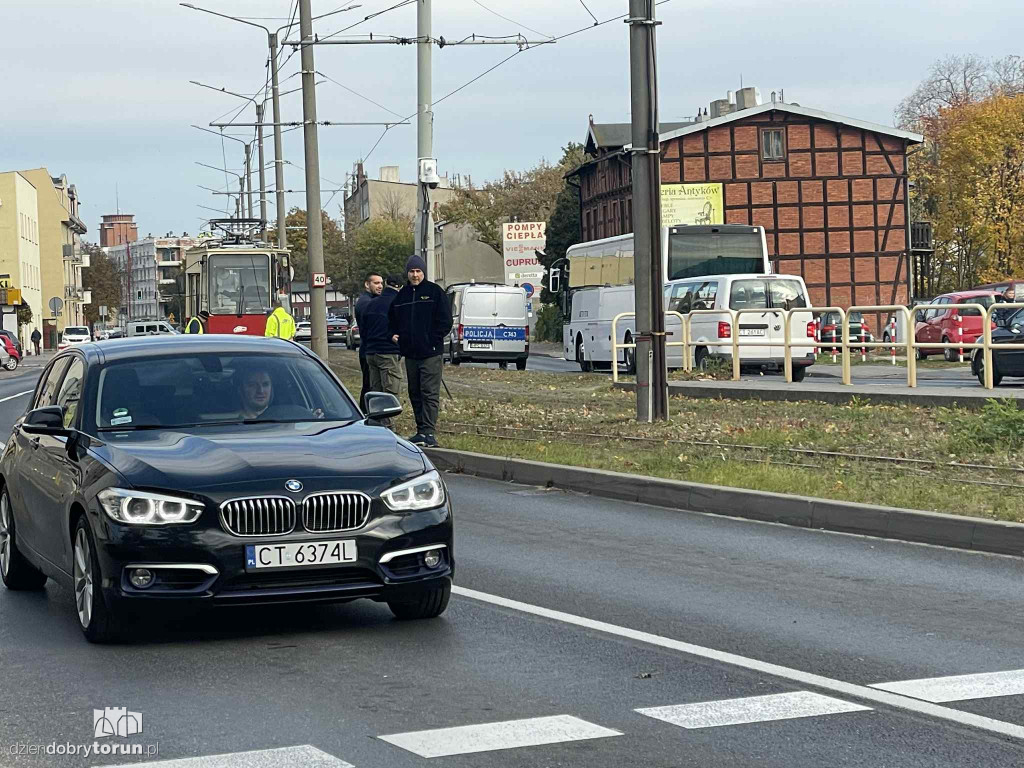 Wykolejenie tramwaju na Lubickiej