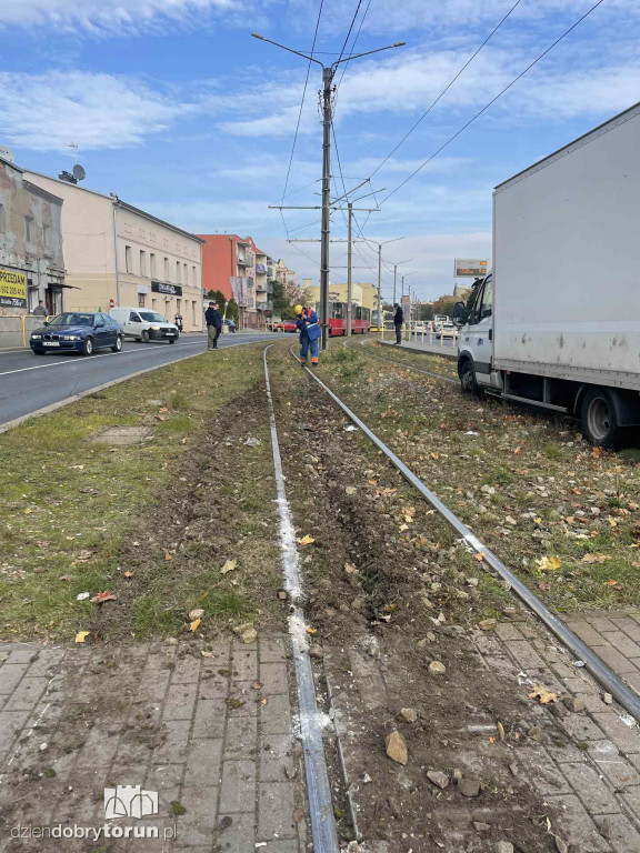 Wykolejenie tramwaju na Lubickiej