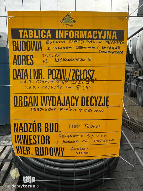 Budowa nowej stacji paliw na Rubinkowe