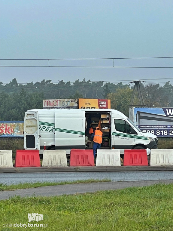 Prace na przejeździe kolejowym na DK91