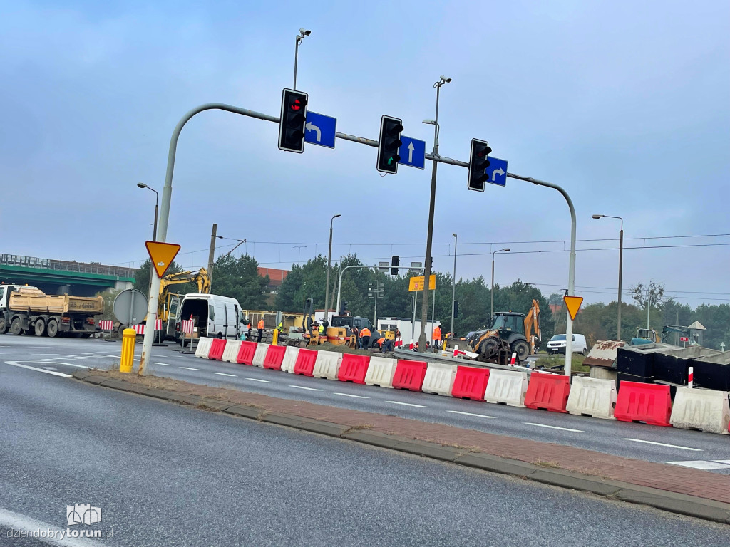Prace na przejeździe kolejowym na DK91