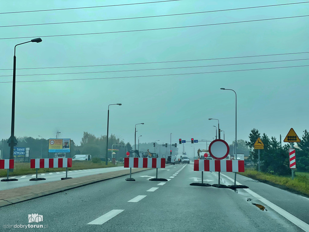 Prace na przejeździe kolejowym na DK91