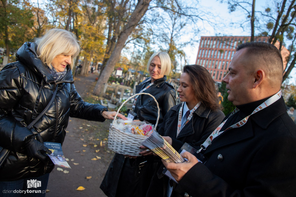 Kwesta na cmentarzu  Ś. Jerzego