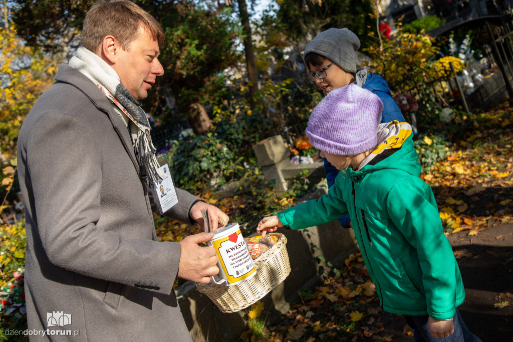 Kwesta na cmentarzu  Ś. Jerzego